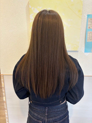 【hair salon Wish】カーキ系カラー