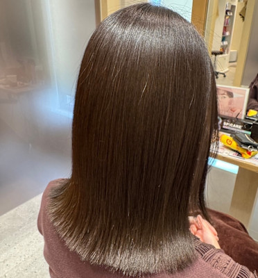 髪質改善/メテオカラー/カーキベージュ/艶カラー