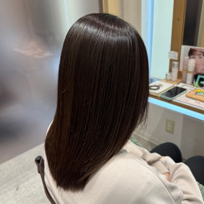 髪質改善/メテオカラー/カーキブラウン/艶カラー