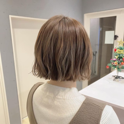 francesca.bob×ベージュ