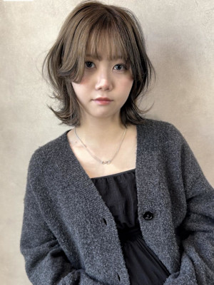 デザインカラー&ボブルフ&似合わせカット♪