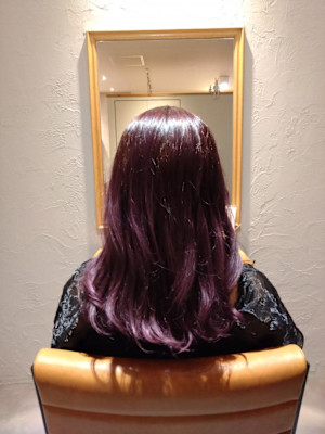 グラデーション×ラベンダーピンク☆