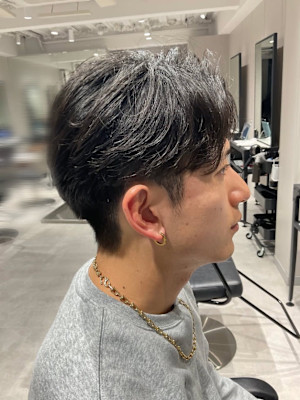 【カルマパーマ】メンズヘア/メンズパーマ/センターパート