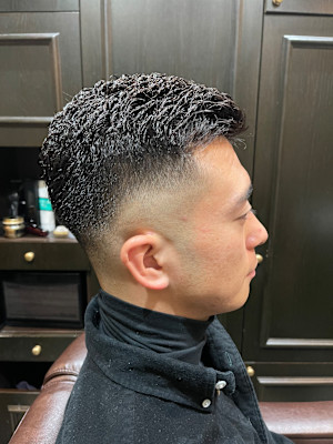 アイロンパーマフェード