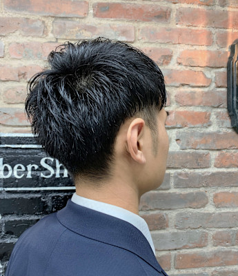 アップバングショート