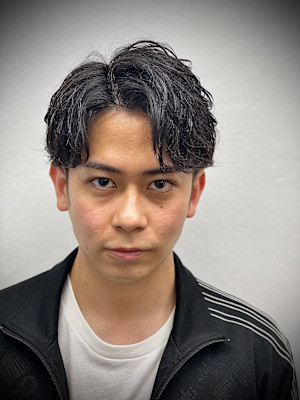 センター分け/理容室//メンズ/HIRO銀座