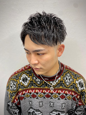 アップバング/ビジネスヘア//美容室/フェード