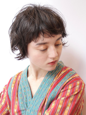 大人ショートパーマ