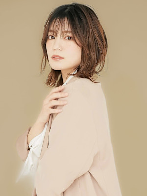  鎖骨ボブ×レイヤースタイル×enntaku新宿