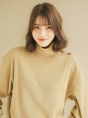  鎖骨ボブ×レイヤースタイル×enntaku新宿