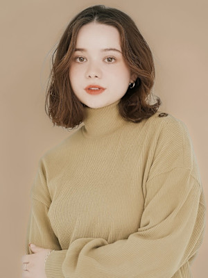 セミロング×レイヤースタイル×enntaku新宿