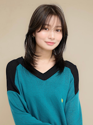 鎖骨ボブ×レイヤースタイル×enntaku新宿