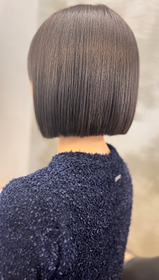 きりっぱなしボブ×ダークグレージュ