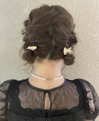 編み込みツイン/ちびお団子