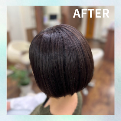 髪質改善×カラー