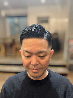 サイドパートx スキンフェード