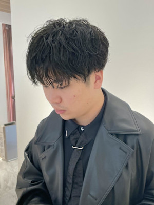 スパイラルパーマ/マッシュパーマ/メンズマッシュ