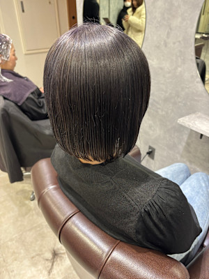 ボブ×シルバー×ブリーチ