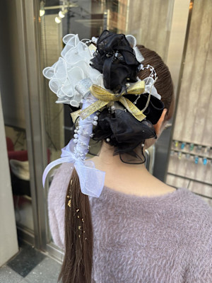 成人式ヘア/あみおろし/リボン/錦糸町北口