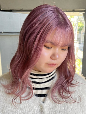 ピンク/ペールピンク/ハイトーン/ブリーチ