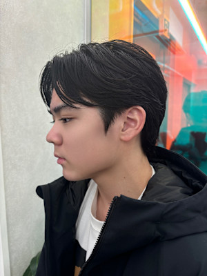 毛流れセンターパート