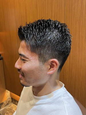 銀座　理容室　ショートスタイル　刈り上げ