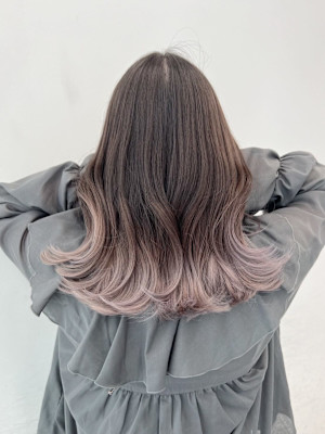 ホワイトミルクティーグラデーション