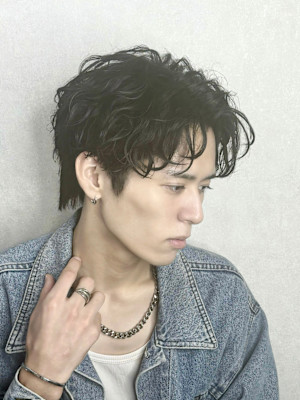 波巻きショートセンターパート