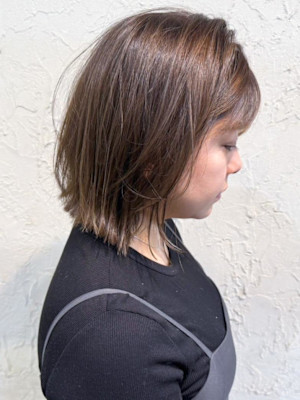 【Flor_戸塚】*大人かわいいくびれボブ＋オリーブベージュ