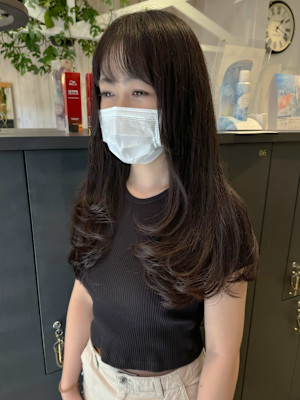 韓国風レイヤーカット/レイヤーカット/韓国/越谷