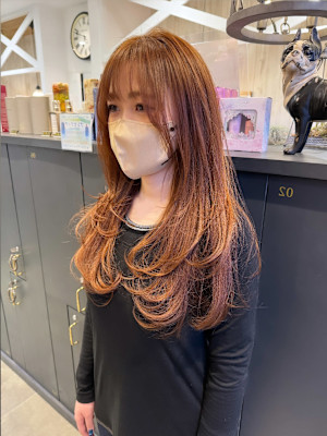 顔周りレイヤーカット/レイヤーカット/韓国/越谷