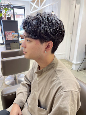 メンズマッシュショート/メンズパーマ/ニュアンスパーマ