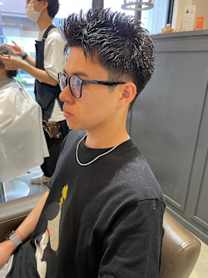 メンズアップバングショート/ツーブロック/メンズカット越谷