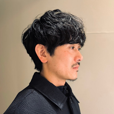 前髪が割れる方必見！重めパーママッシュ