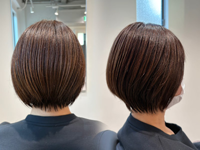 骨格補正！グラデーションボブ◎