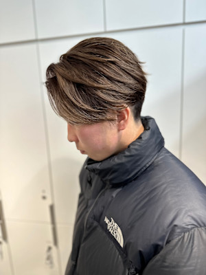 【吉田智哉】メンズニュアンスパーマ×バレイヤージュ