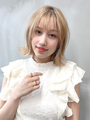 【SOURCE】外はねハイトーンボブ