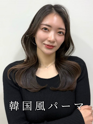 韓国風パーマ/コテ巻き風パーマ/デジタルパーマ/レイヤー