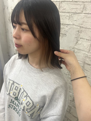 20代30代インナーカラーケアブリーチ池袋