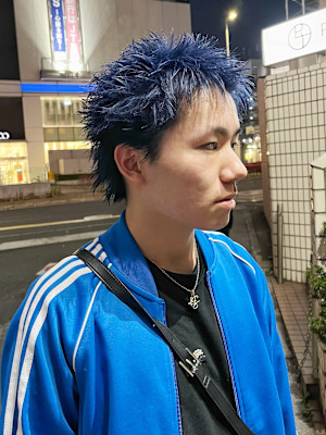 スパイキーパーマツイストスパイラルパーマメンズマッシュ