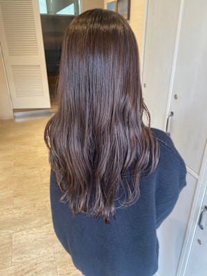 髪質改善/オージュア/柔らかブラウン/艶ロング