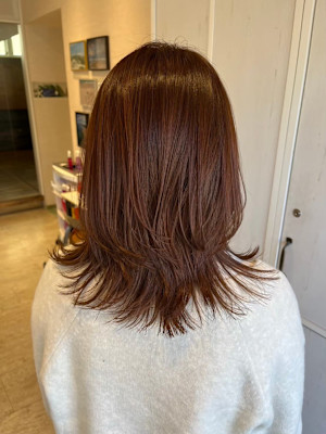 髪質改善/オージュア/ブラウン系/艶カラー/くびれスタイル
