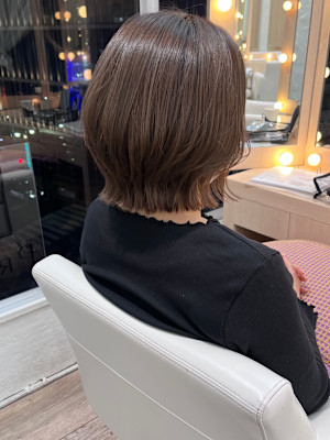 【中澤】透明感グレージュ×癖を活かしたくびれレイヤー