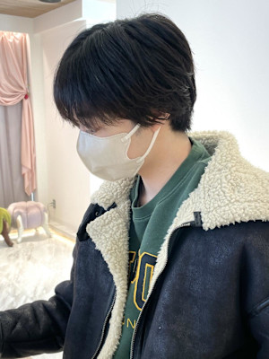 シースルーマッシュ/フェザーショート/10代20代