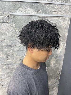 メンズマッシュ／ツイストスパイラルパーマ