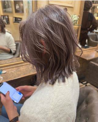 マロンベージュラベンダーミルクティーくすみベージュ