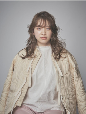 オリーブベージュレイヤーカール