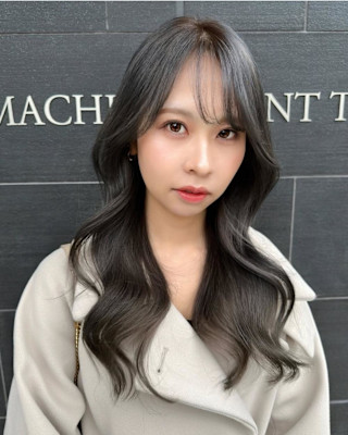 韓国風巻き_ブルーカラー