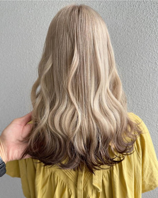 エンドカラー_エンドカラーブラウン_ホワイトブロンド