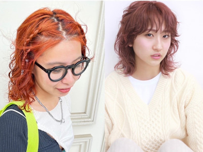 オレンジ×ピンクパープル